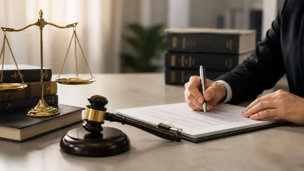 Documentación legal y material de despacho para la ratificación de un informe pericial ante el juzgado